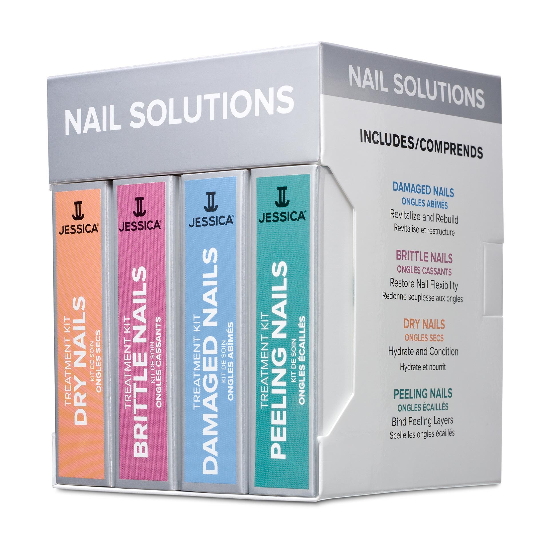 JESSICA NAIL SOLUTIONS Kit Solutii multiple pentru unghii